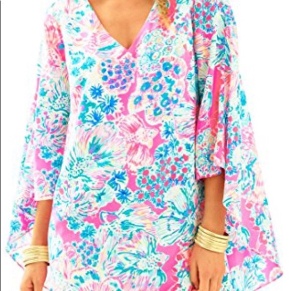 lilly pulitzer miri silk caftan